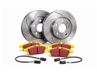 FRONT Sports Brake Disc and Pads Set. Porsche 955 Cayenne turbo S - 95535140160, 95535140161, 958615301, 95535140260, 95535140261, 958615302, 95535193950, 95535193951, 95535193952, 95561236552